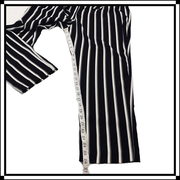 H&M | Striped Paper Bag Trouser Pants | 14 - Picture 7 of 16